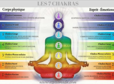 Les 7 chakras Explications Esprimala